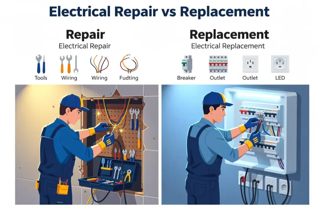 Electrical Repair vs Replacement